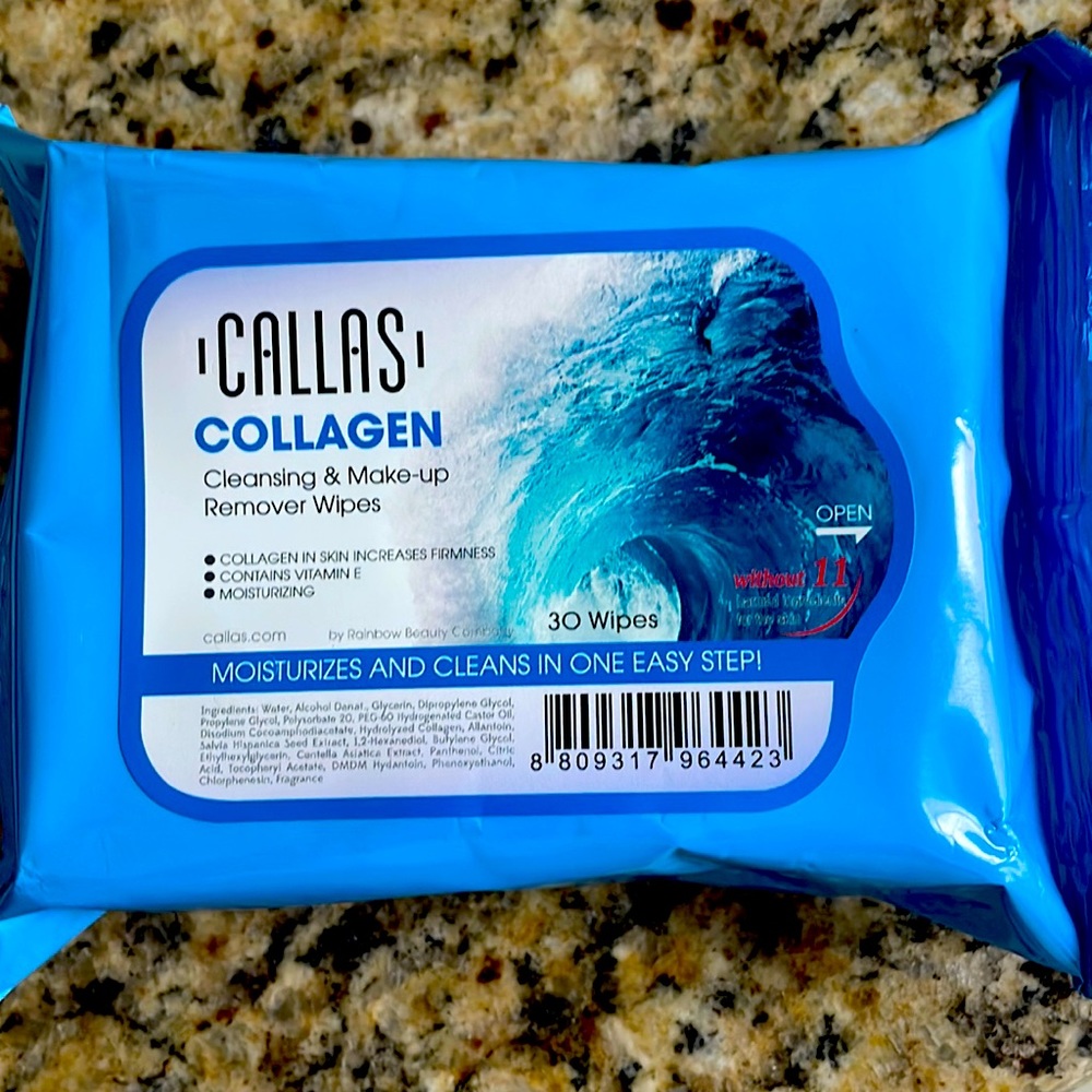 Collagen Cleansing and make up wipes